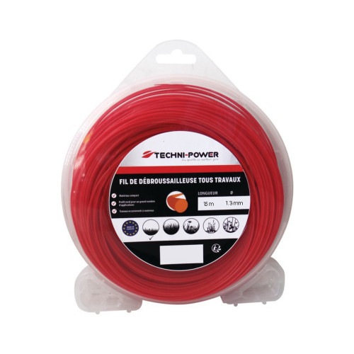 Fil de debroussailleuse rond ø 1,3 mm blister de 1