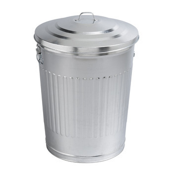 Poubelle type américaine galvanisée : Ø45 75L