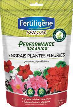 Performance organics engrais plantes fleuries, gér