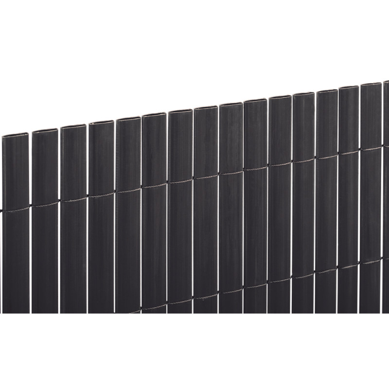 Canisse PVC Recycane, double face, coloris anthrac