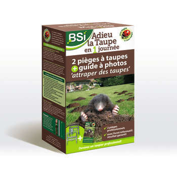 2 pièges à taupes professionnels à machoire