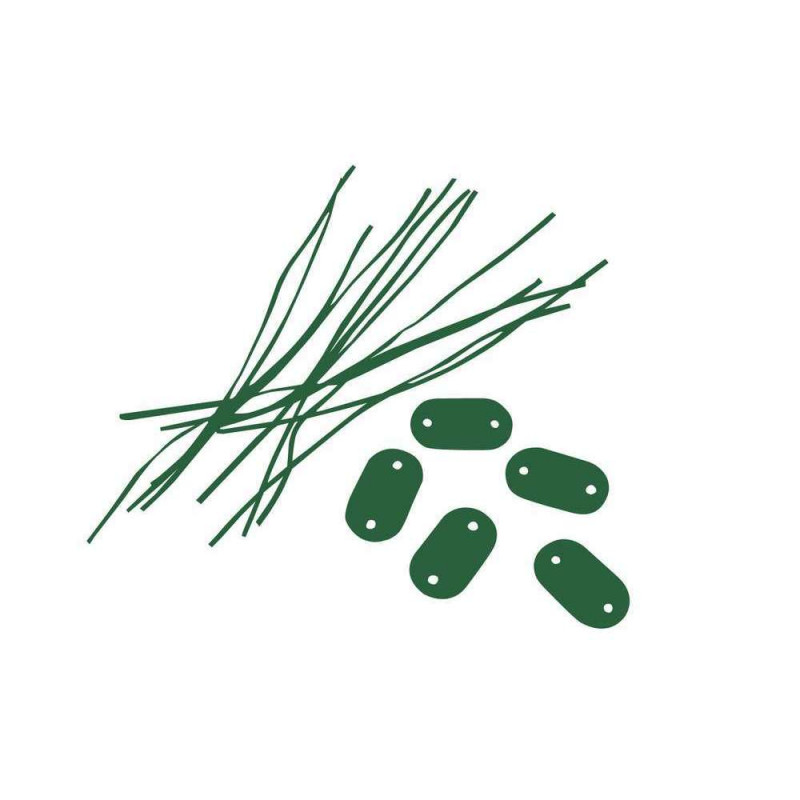 Lot de 24 fixations multi-usages vert