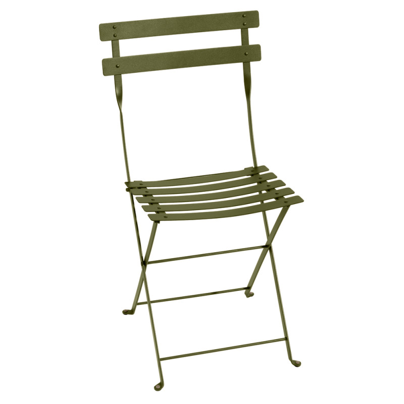 Chaise Bistro, coloris Pesto - 42x50 H82cm
