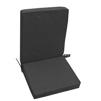 Coussin pour fauteuil HD Monte Carlo ardoise - 90x