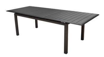 Table de jardin Louisiane grise en aluminium - L18