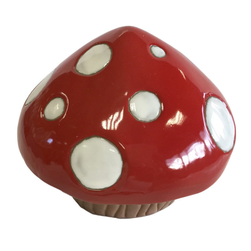 Champignon décoratif en céramique