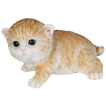 Ragdoll bébé : résine, roux, 18.5x12.3x11.5cm