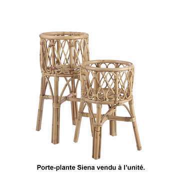 Porte-plante : rotin, h.64xd.40cm