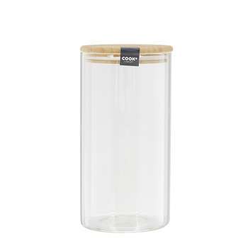 Bocal en verre et bambou - 1,2 L