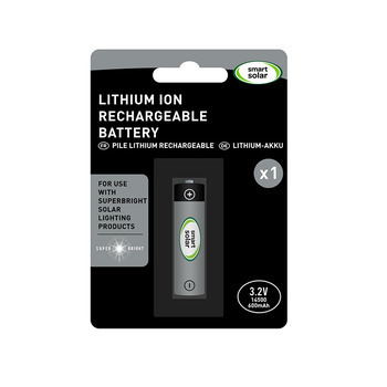 Pile  lithium 3.2V 600mAh 14500, rechargeable