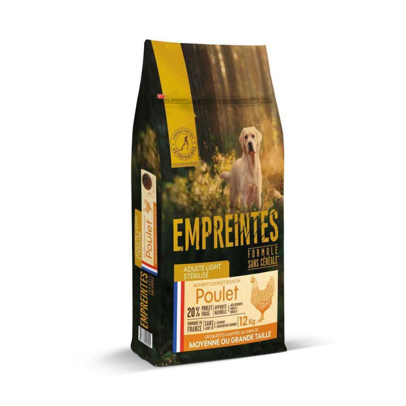 Croquettes Chien stérilisé grande taille au poulet