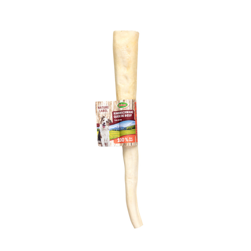 Friandise pour chien, queue de buf, 27-30cm