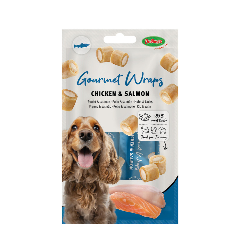 Friandises pour chien : gourmet wraps poulet et sa
