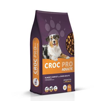 Croquettes chien adulte à la volaille - 15 kg