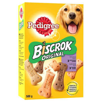 Biscuits Biscrok 3 variétés pour chien : 500gr