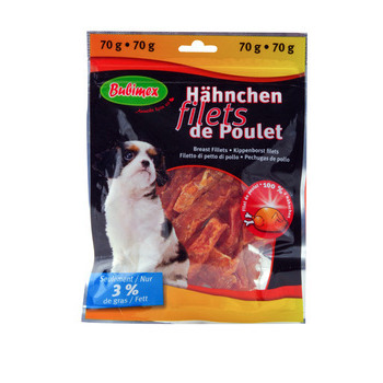 Friandise chien filet de poulet : 70g