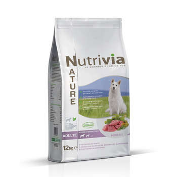 Nutrivia croquettes maxi agneau : chien 12 kg