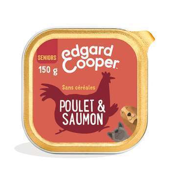 Barquette pour chien senior, poulet, 150gr