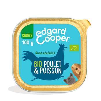 Barquette bio poulet et poisson sans céréales pour