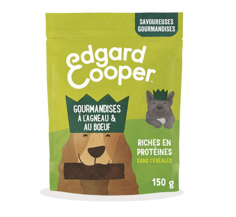 Gourmandises à l'agneau & au boeuf pour Chien 150g