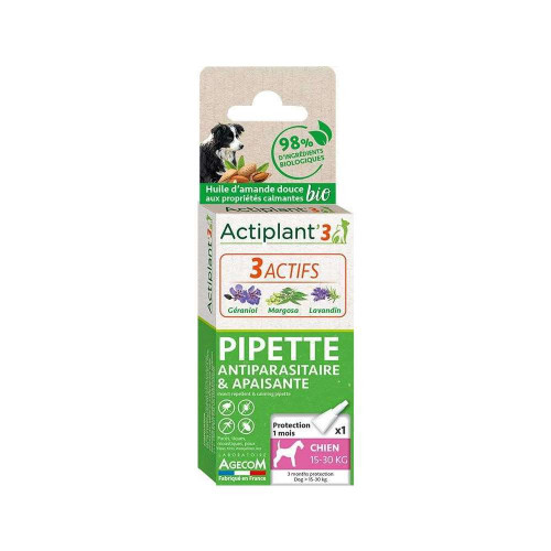 Pipette antiparasitaire & apaisante Chien (10-30 k