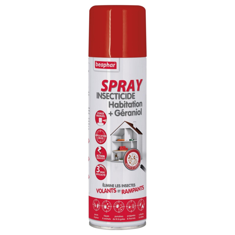 Insecticide habitation + Géraniol - 250 ml