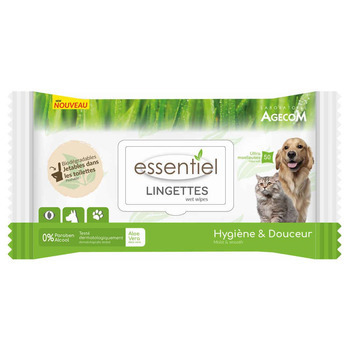 Lingettes Chien/Chat Aloe Vera