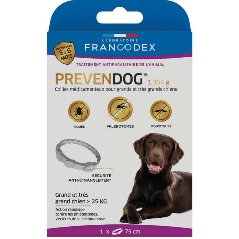 Collier prevendog pour chien <gt/>25kg