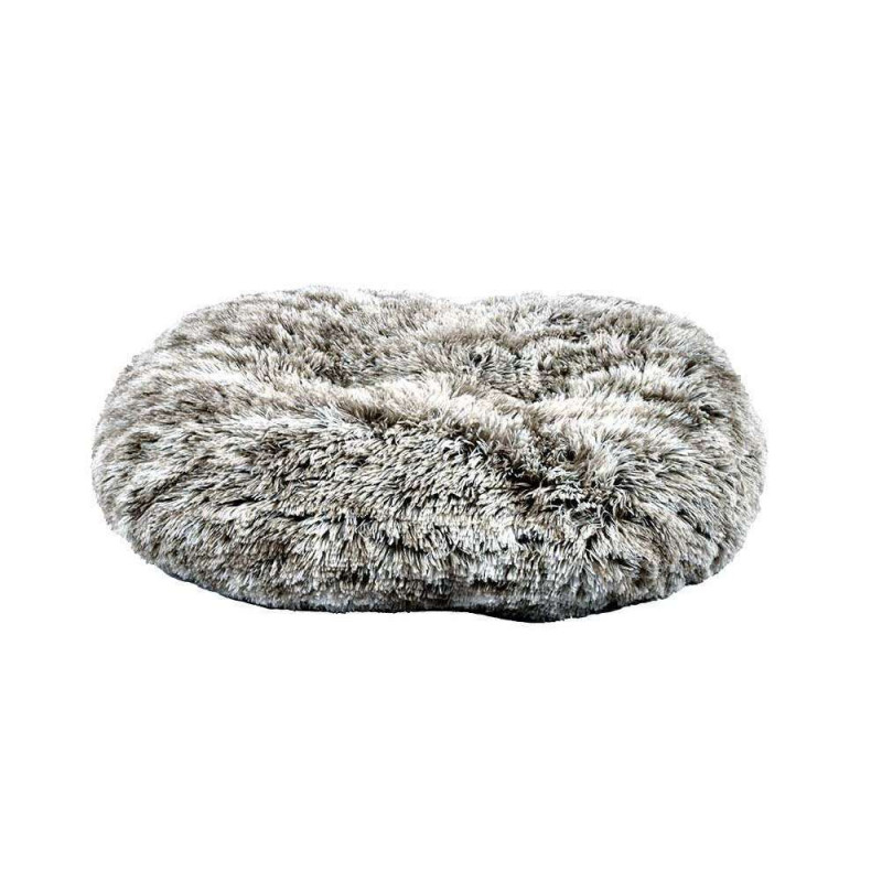Coussin pour chien oval ''Poilu'' bicolore 88x58cm