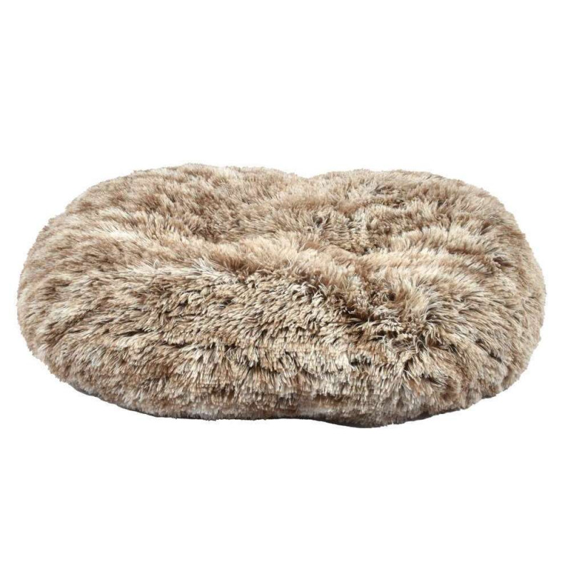Coussin pour chien oval ''Poilu'' bicolore 88x58cm