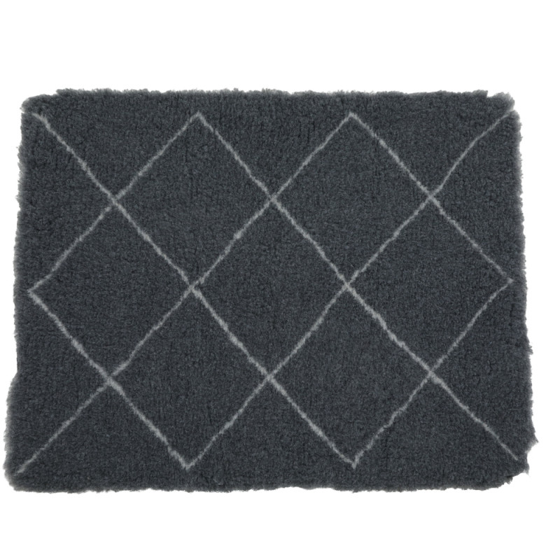 Tapis isolant berbère pour chien gris T. 75 cm