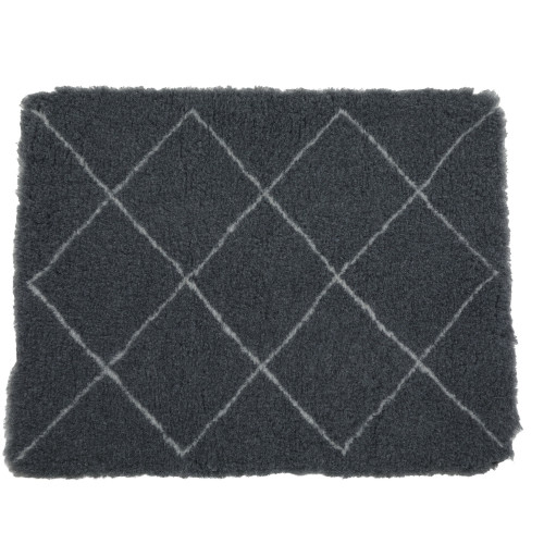 Tapis isolant berbère pour chien gris T. 75 cm