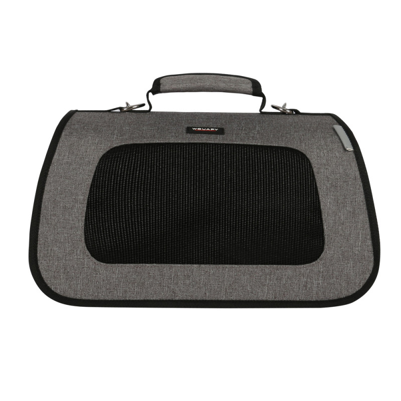 Sac pliable 49x27x26. 5 cm gris pour chien