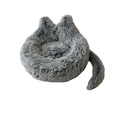 Coussin façon patte d'ours pour chien, coloris gri