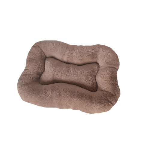 Coussin 'Ovaly' pour chien, coloris taupe - T80