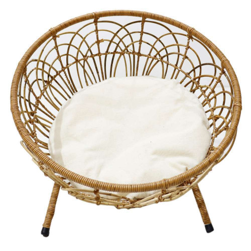 Corbeille rotin pour chat Ø50 x H45cm