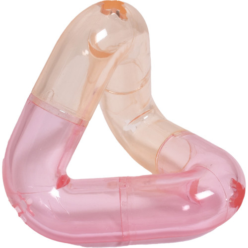 Jouet pour chien pyramide rose H. 9,2cm