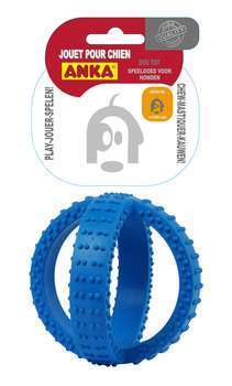 Ball Rubber Dental Cross pour chien: taille M