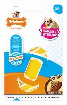 Jouet os en nylon boeuf pour chiots XS