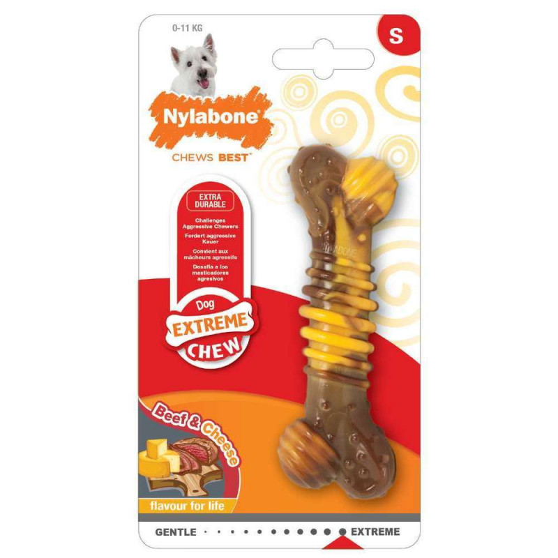 Jouet pour chien Nylabone Extreme chew boeuf & fro