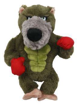 Peluche loup coton, 14x12x20cm