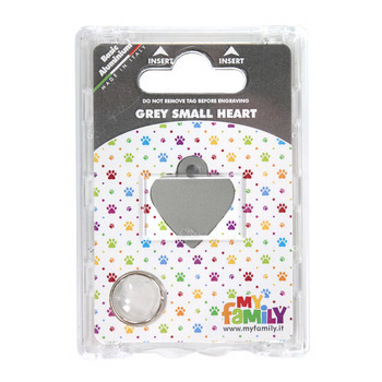 Médaille MyFamily Basic, en aluminium - Petit cur