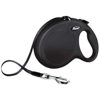 Flexi classic sangle 8m noir pour chien L