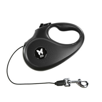 Laisse retractable + cordon XS noir 3M