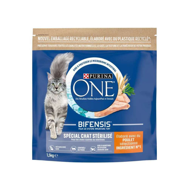 Croquettes au poulet pour chat stérilisé 7,5 kg