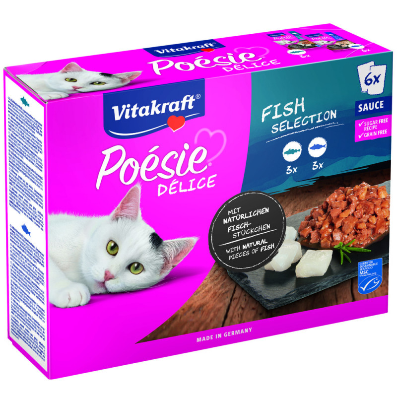 Multipack Poésie Délice pour chat - Poisson en sau