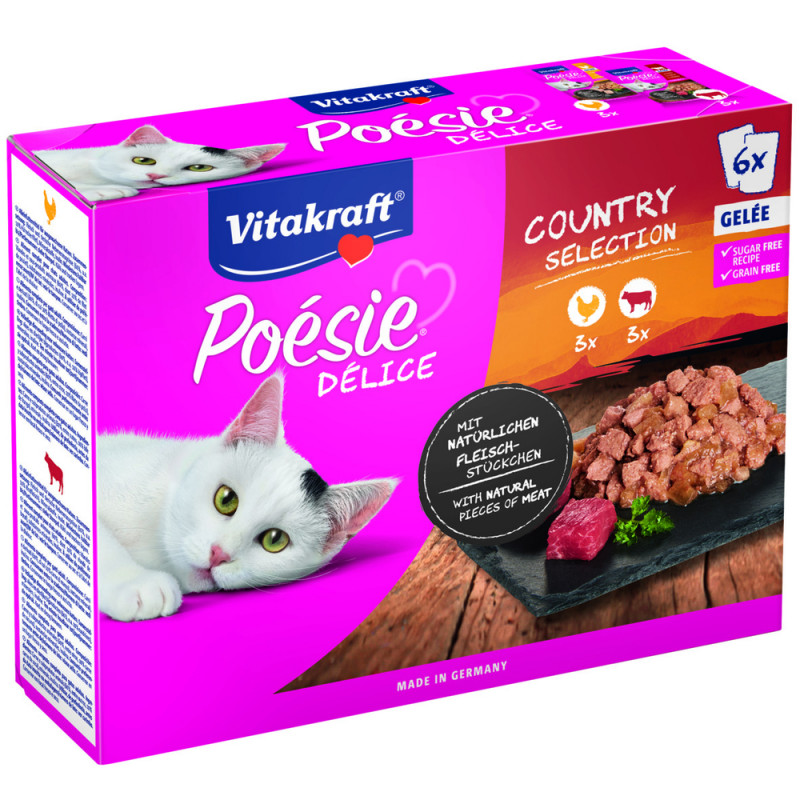 Multipack Poésie Délice pour chat - Viande en gelé