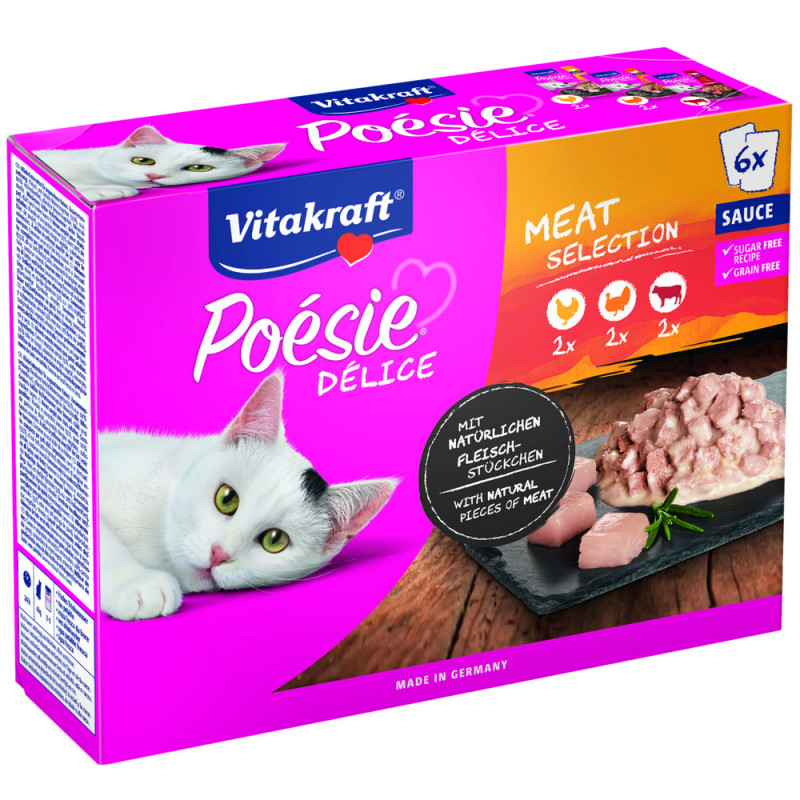 Multipack Poésie Délice pour chat - Viande en sauc