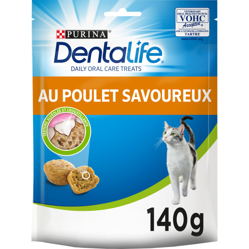 Friandises Dentalife au poulet pour chat Hygiène b