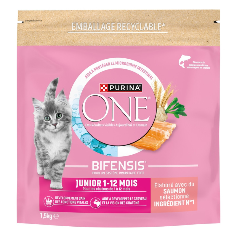 Croquettes Bifensis pour chaton, saveur saumon - 1
